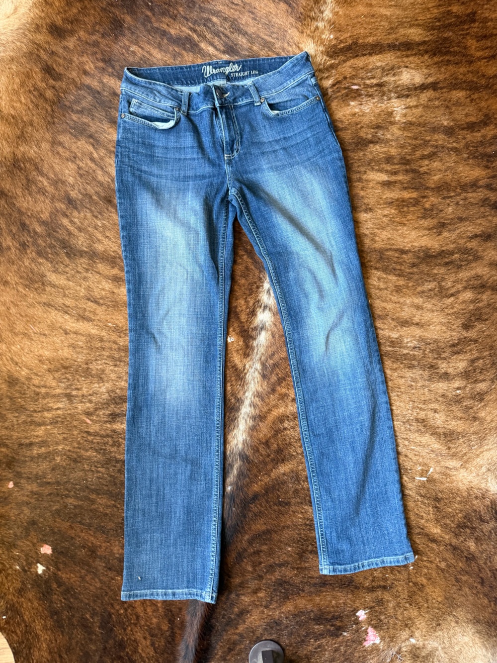Wrangler Straight leg Jeans in Light Blue Wash